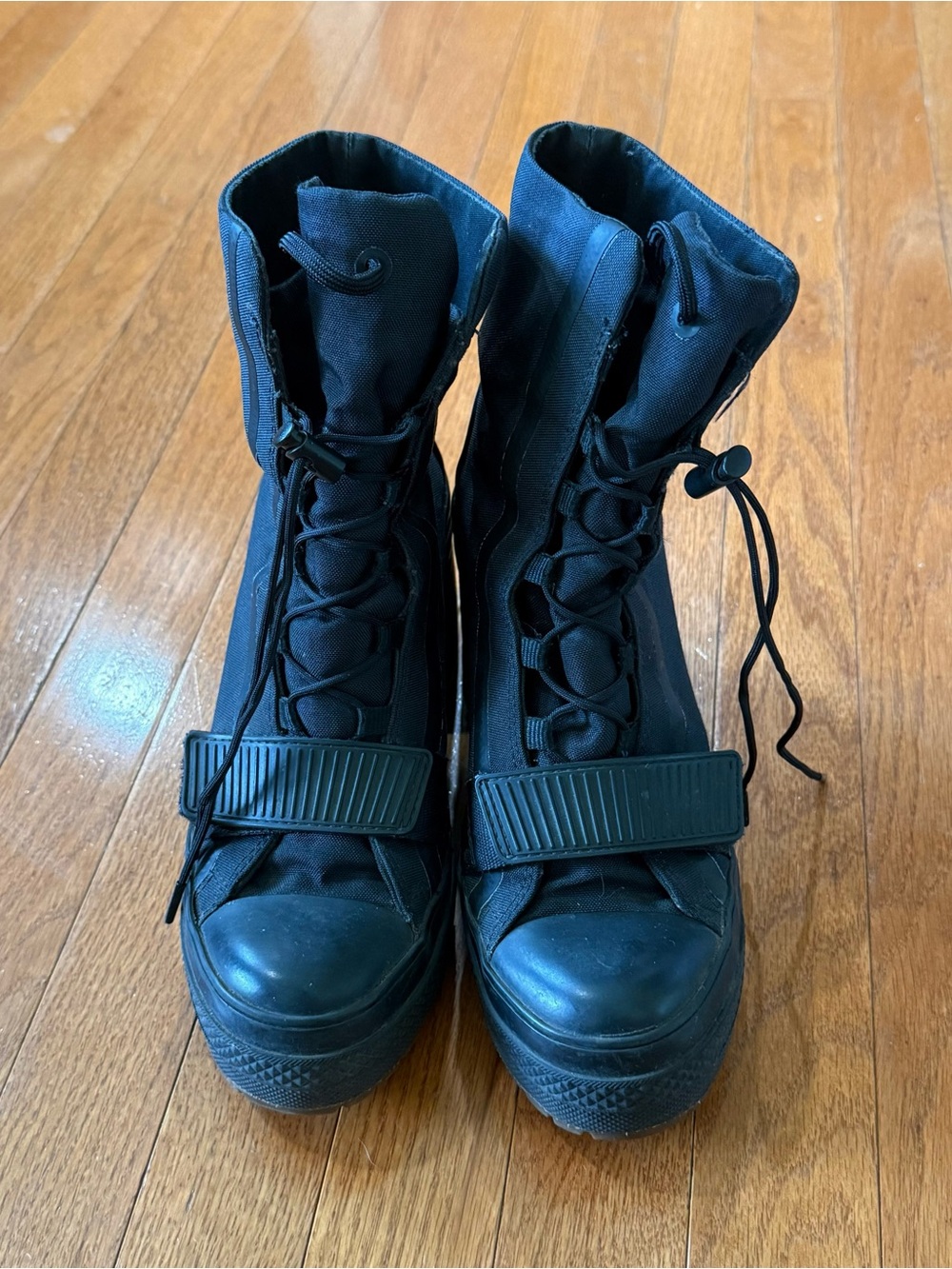 Converse Chuck Taylor All Star Womens 8 GR82 Extra High Platform Boots Goth - Picture 4 of 11